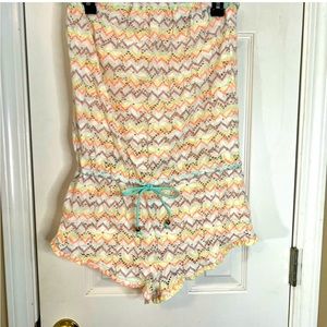Victoria secret swim crochet romper cover up